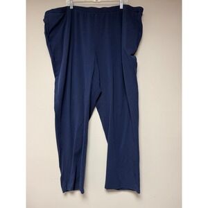 Catherines Prema Collection Navy Blue Knit Pants Plus Size‎ 4X 30/32W Stretch